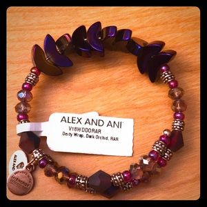 Alex and Ani bracelet - Deity wrap|Dark orchid